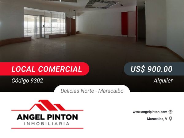 API 9302
LOCAL COMERCIAL EN ALQUILER C.C. PASEO LAS DELICIAS 
$ 900