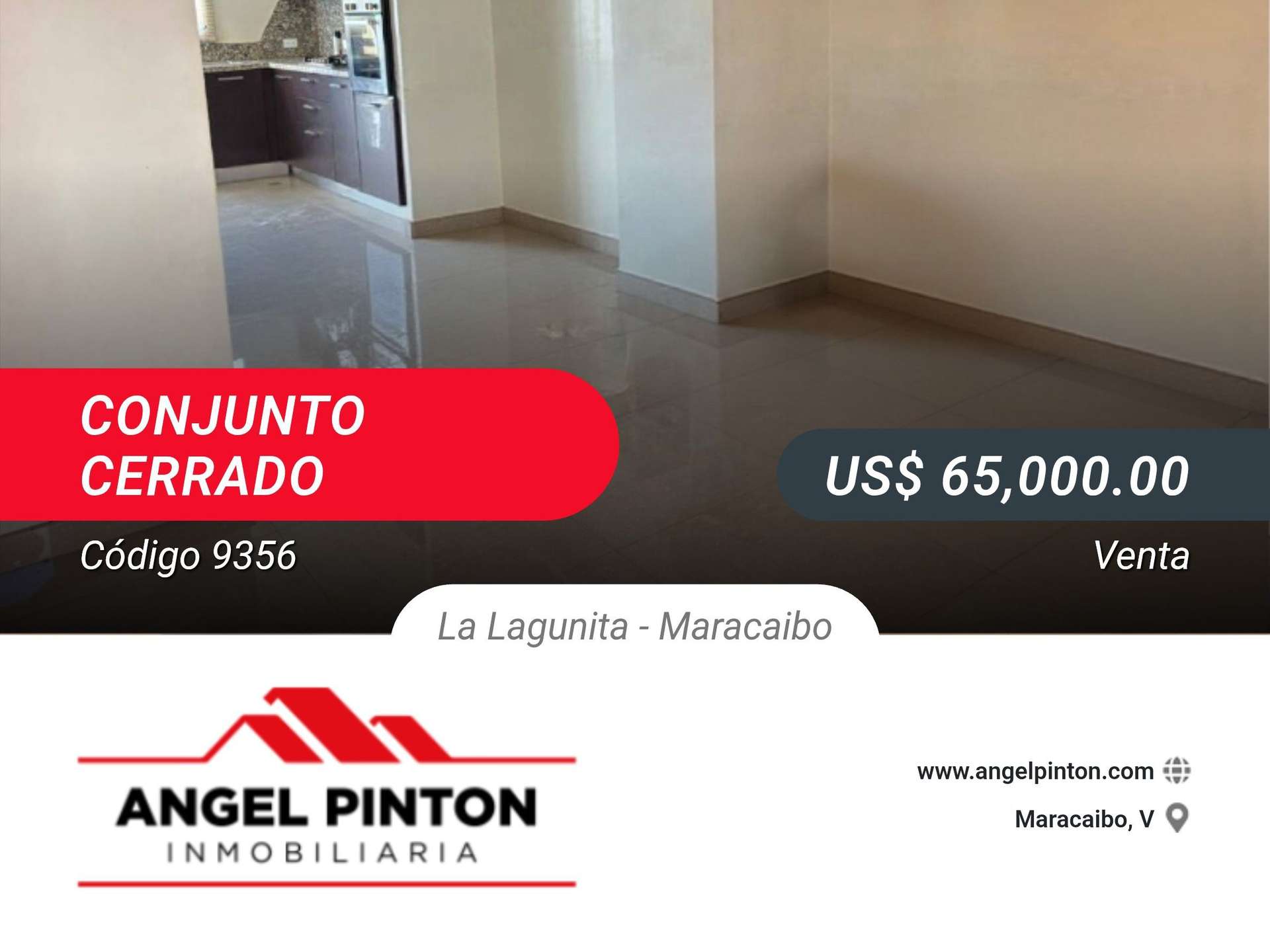 API  9356
TOWNHOUSE VENTA LA LAGUNITA MARACAIBO VENEZUELA 
