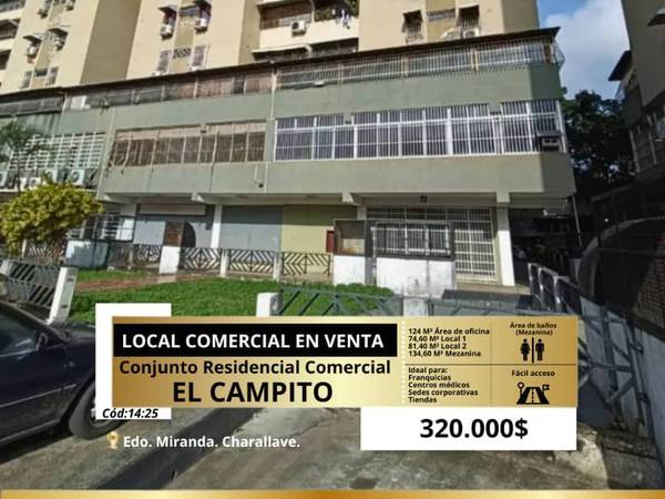 En venta local comercial centro de Charallave 