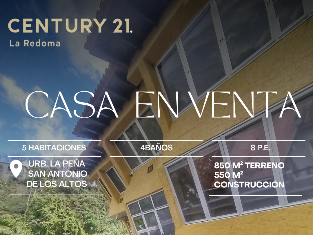 Casa en Venta, Urb. La Peña, San Antonio de Los Altos, Edo. Miranda 