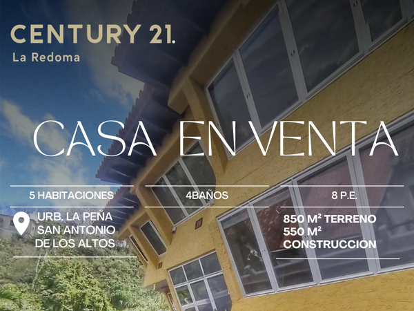 Casa en Venta, Urb. La Peña, San Antonio de Los Altos, Edo. Miranda 